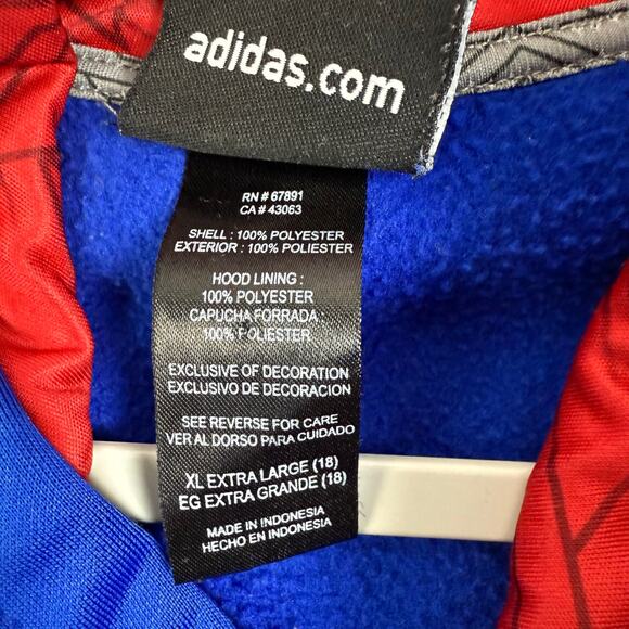 Adidas‎ Detroit Pistons Kids Pullover Hoodie Sweatshirt XL/18 - Picture 4 of 4